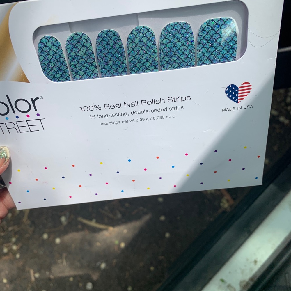 Color street mermaid nail polish stickers